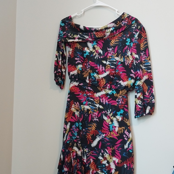 SALONI LEXI  SILK DRESS SIZE 2 - Picture 7 of 9